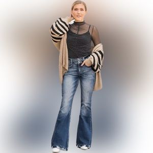 KANCAN High Rise Flare, Size 26 Regular EUC